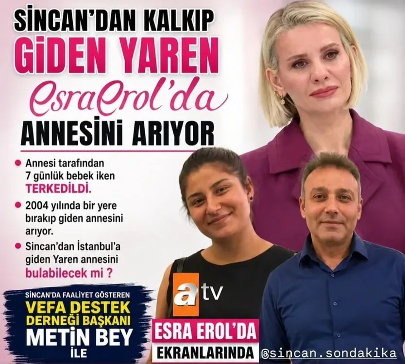 Yaren’in Annesini Bulma Umuduna Sincan Vefa Destek Derneği’nden Destek