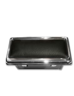 Ashtray Black Leather - W113