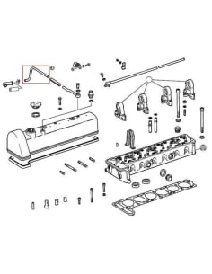 Tuyau de reniflard pour couvercle de came moteur - 230SL W113 M128.981 - 1270160930 2
