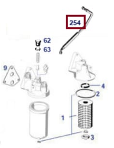 Slang Oliedrukmeter - Ponton W110 W111 W113 - 1215400159 2