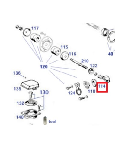 Rubber Cross Strut W108 W109 W110 W111 W112 W113 - 1113510448