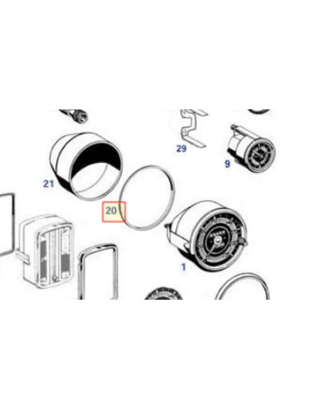 Gummidichtung Tachometer und Drehzahlmesser W110 W111 W113 - 1005420038 A1005420038