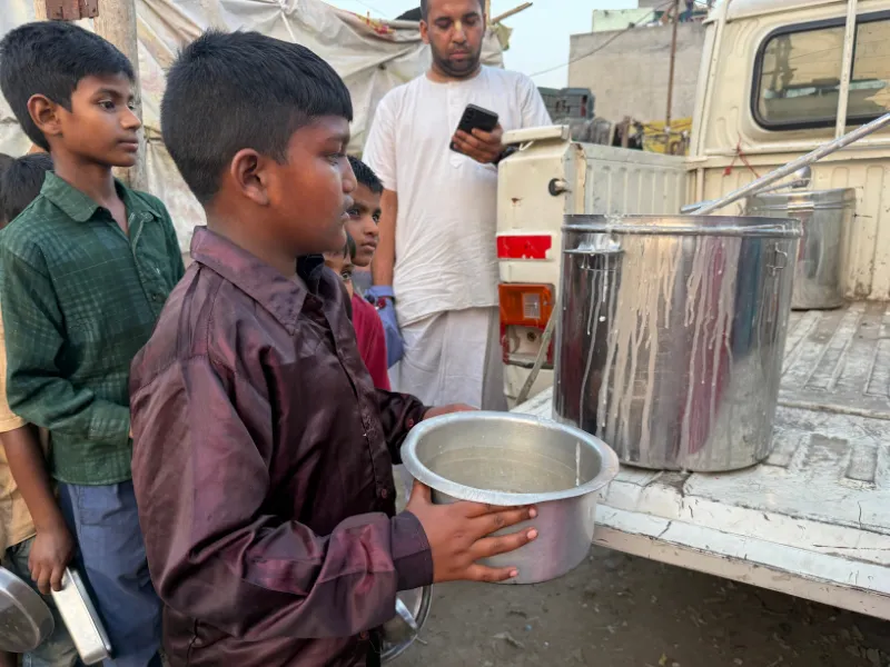 Give Food To 2 Children For 1 Month