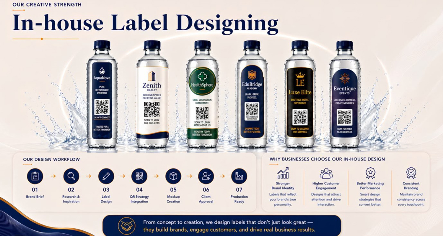 Custom label design showcase