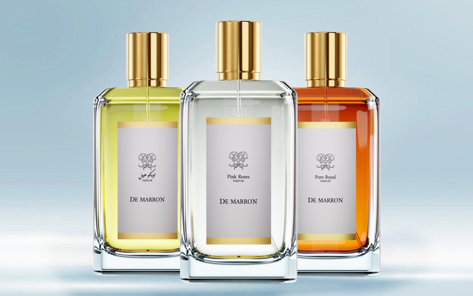 DE MARRON perfume bottles