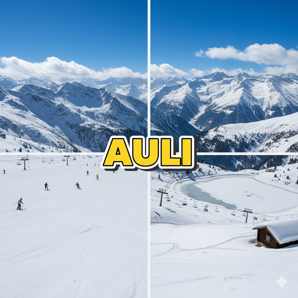 "Auli – Best Winter Destinations in India 2026