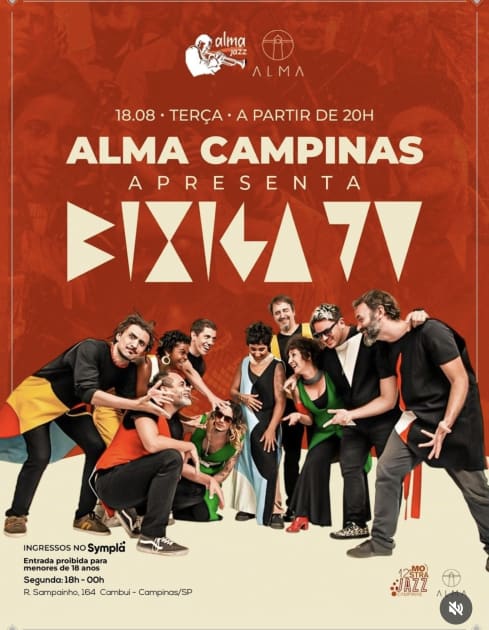 Bixiga 70 no Alma Campinas
