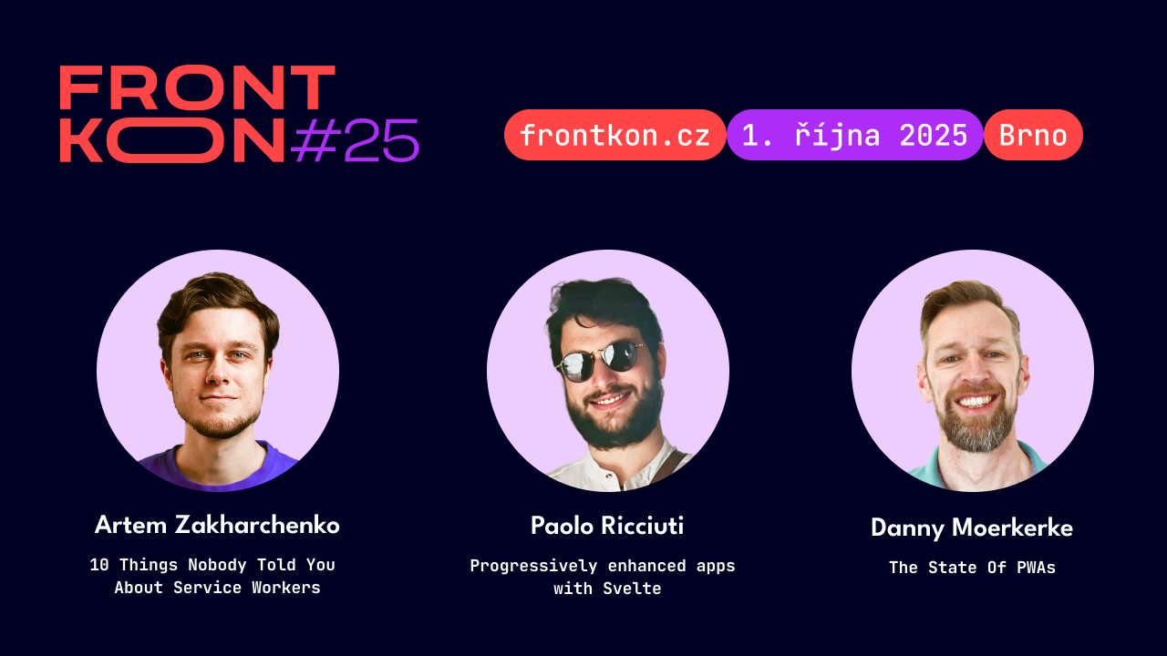 Artem, Paolo, Danny na FrontKonu