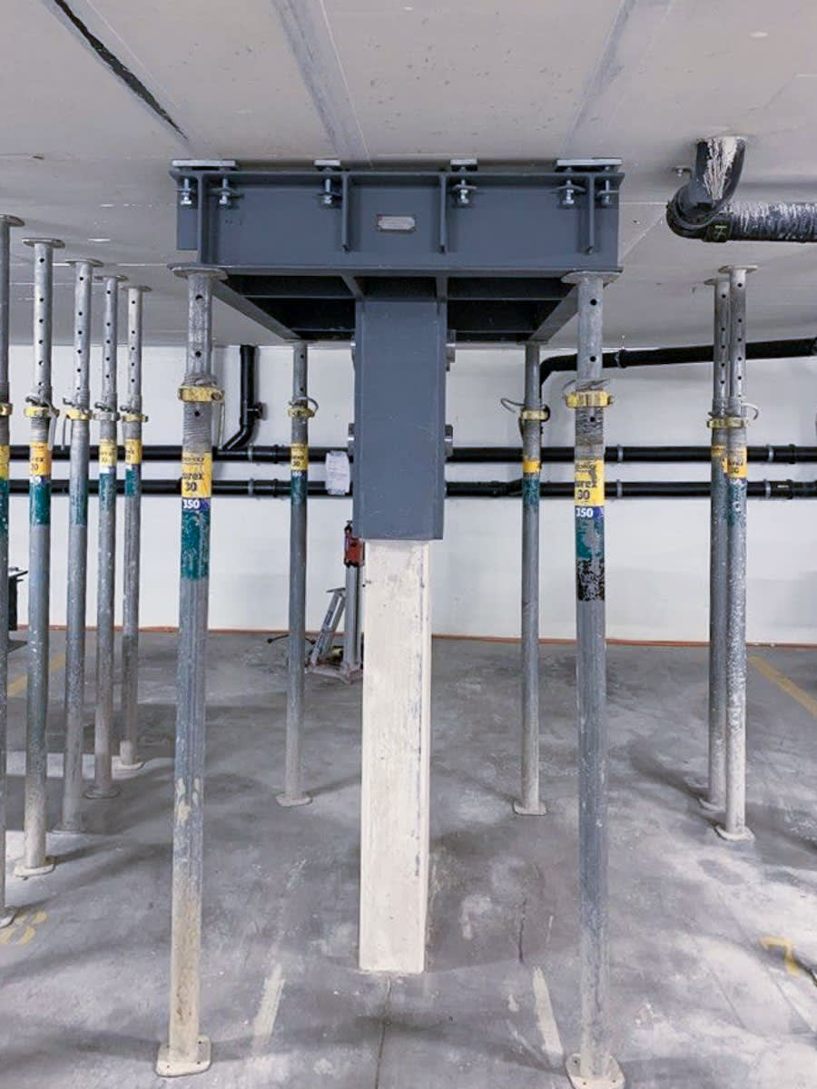 Statische Ertüchtigung Einstellhallendecke, Füllinsdorf – Hochbau – VZP Ingenieure AG