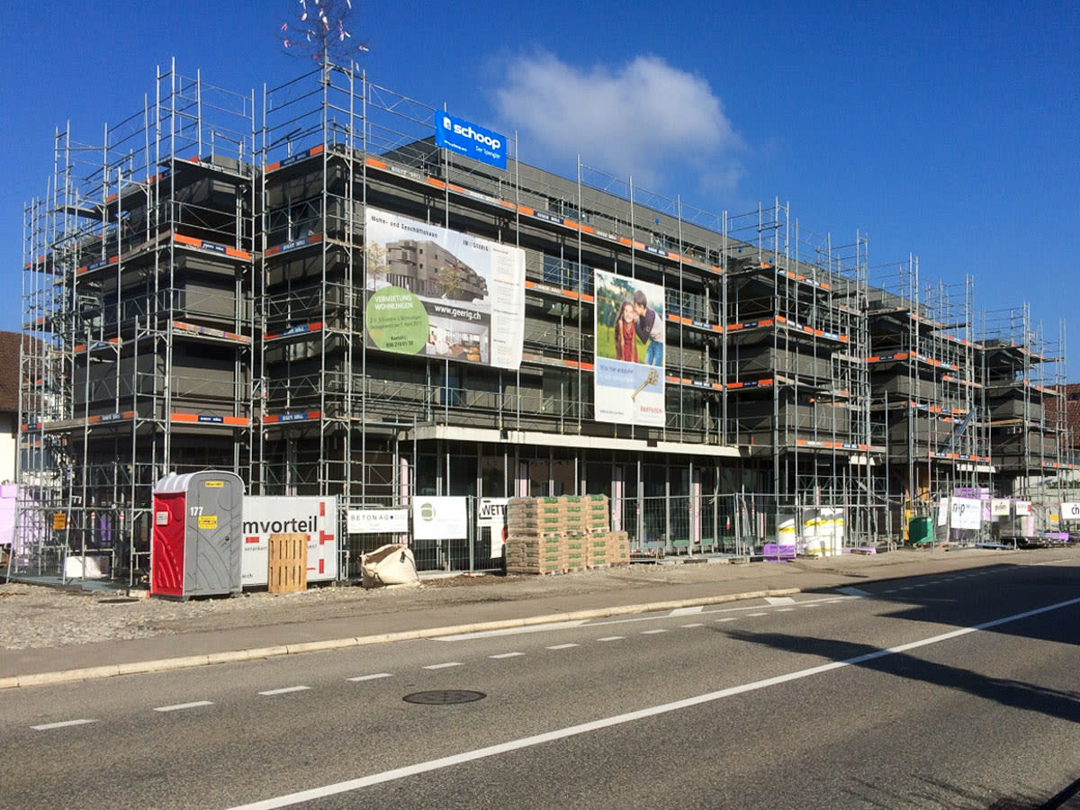 Neubau Wohn- und Gewerbehaus Meli, Rütihof – Hochbau – VZP Ingenieure AG