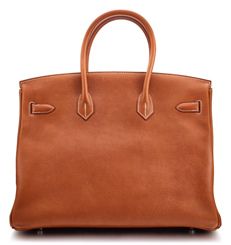 A Fauve Barénia Faubourg Birkin 35: the grained heir, built for everyday wear.