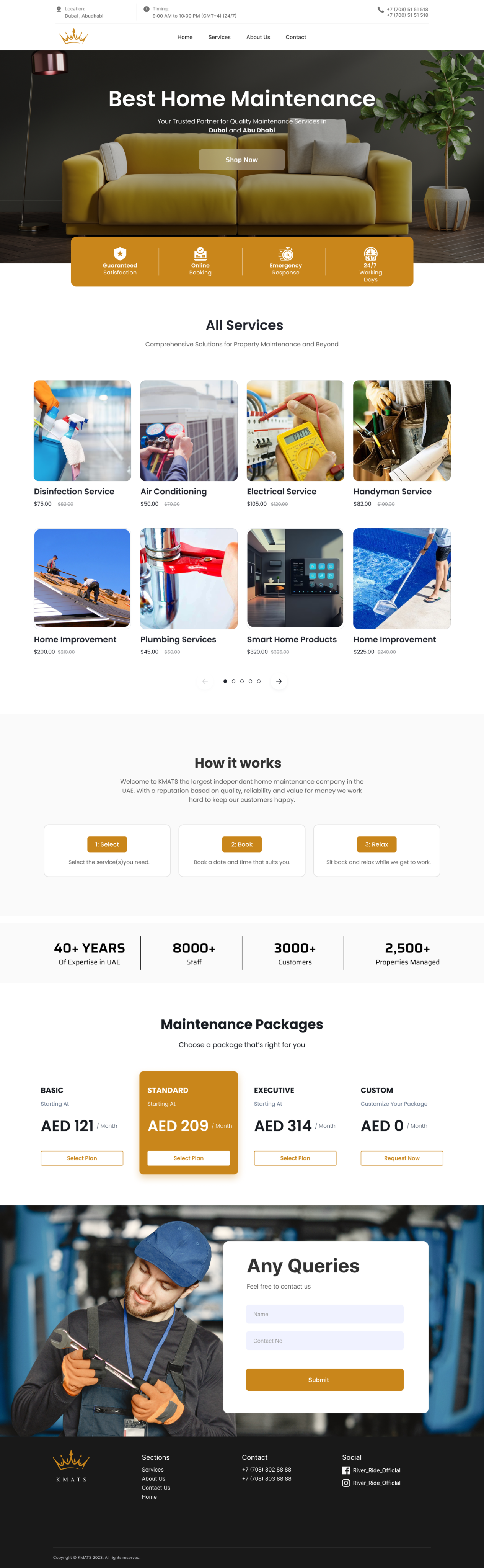 Home Maintenance Services Website
