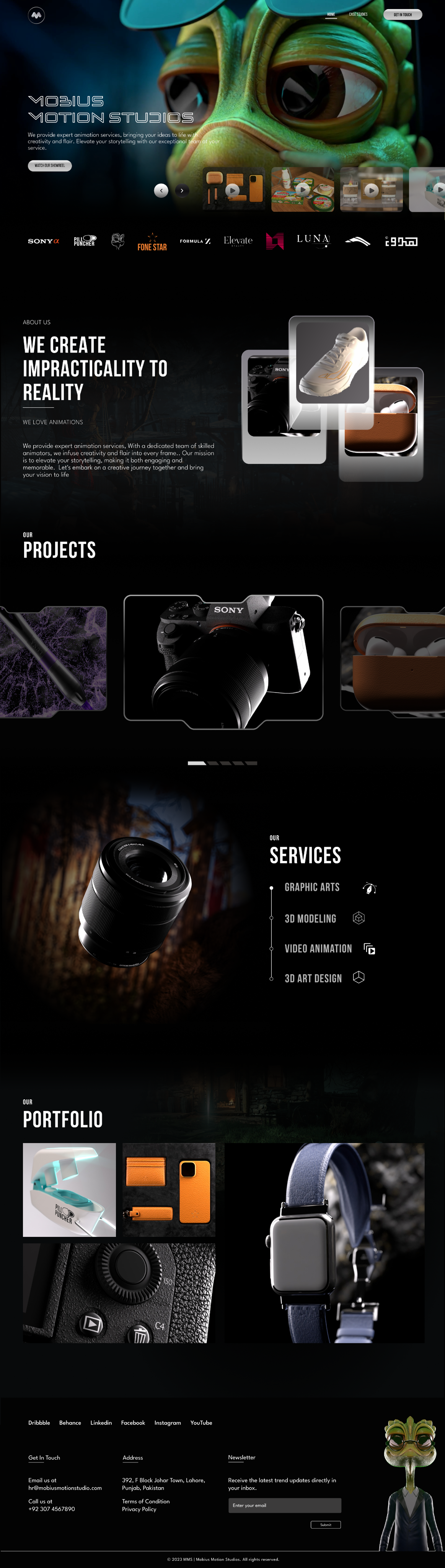 Motion Studios Animation & Creative Agency Website