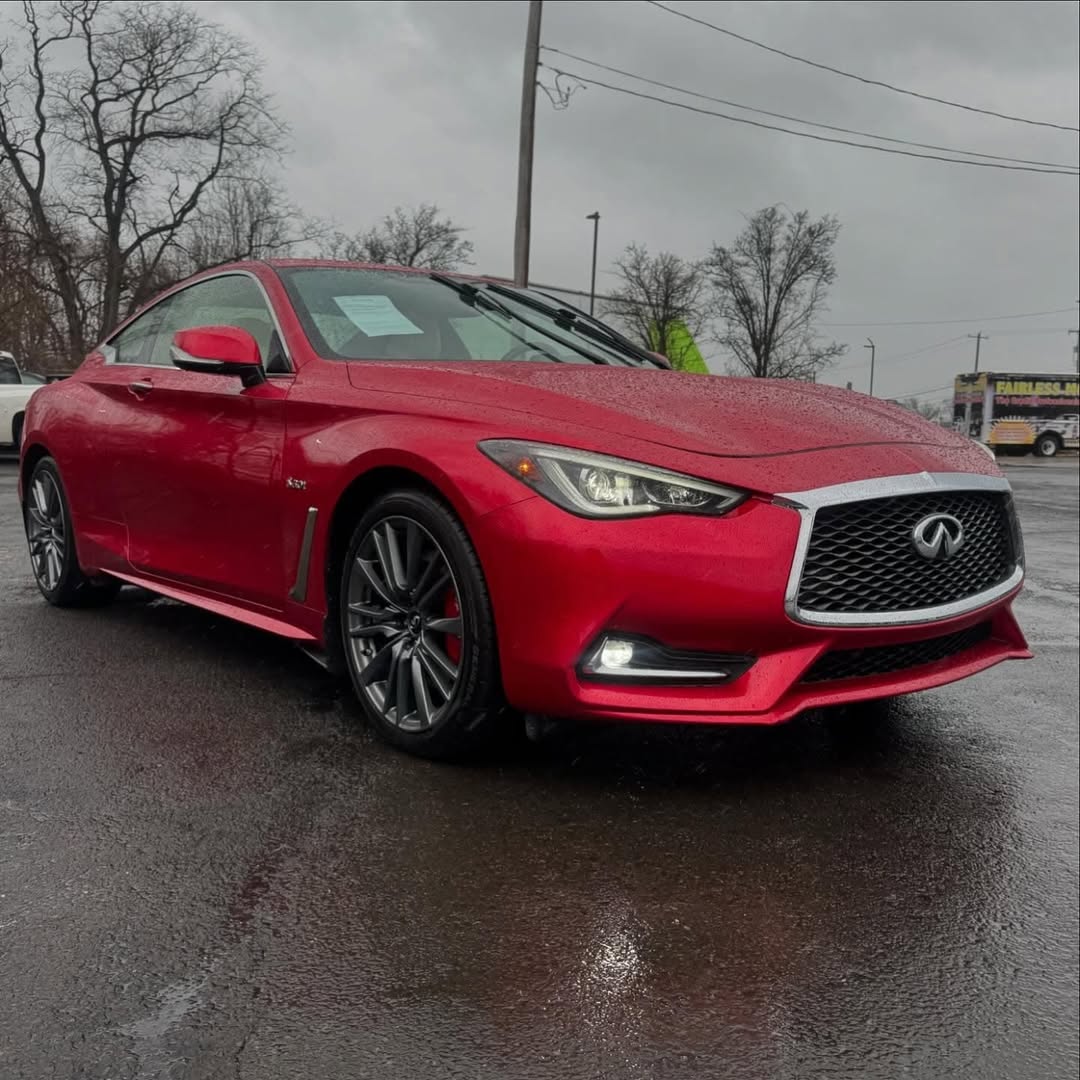Infiniti Q60s Red Sport view 2