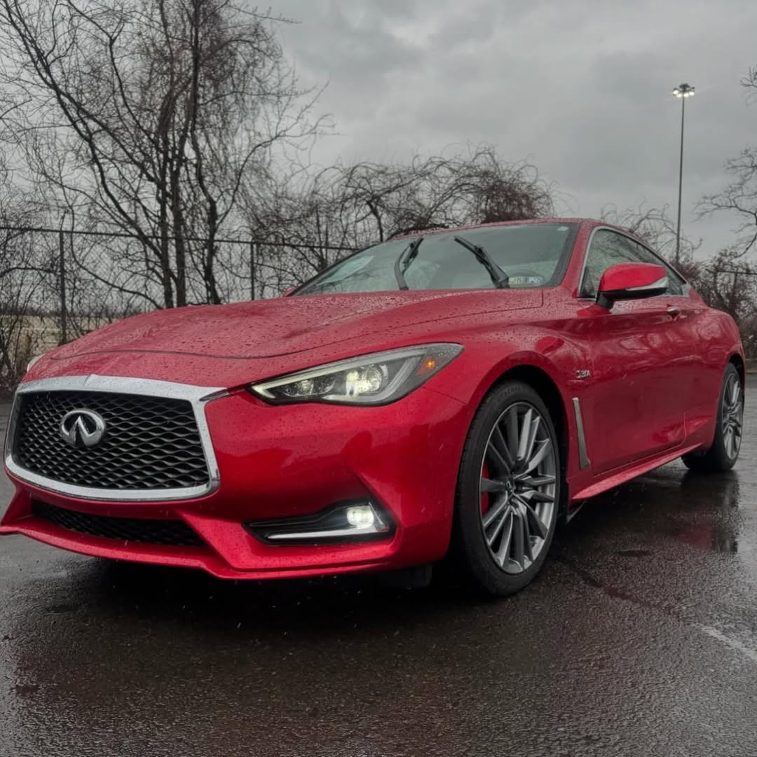 Infiniti Q60s Red Sport view 3
