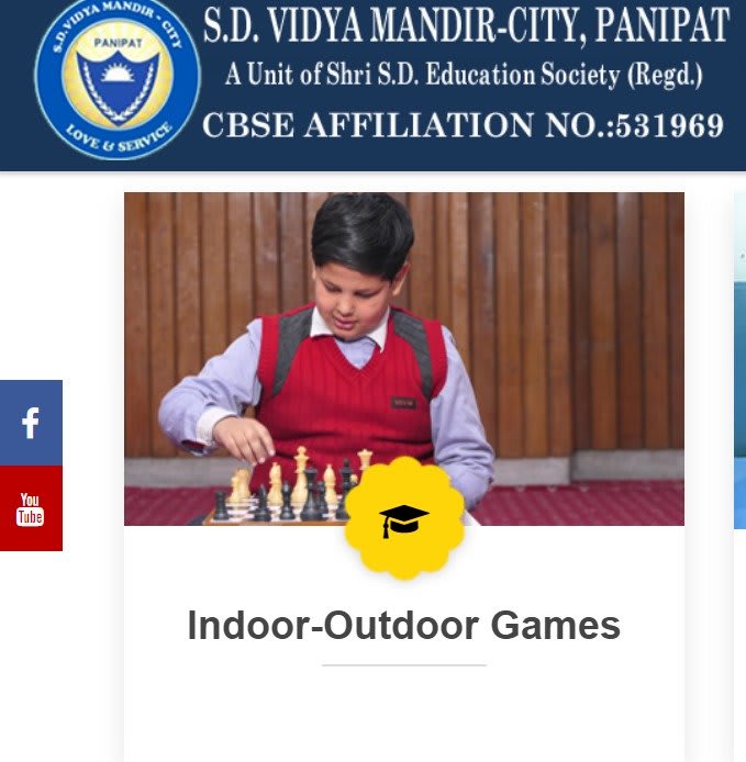 School Website Design and Development 4 sd vidya mandir