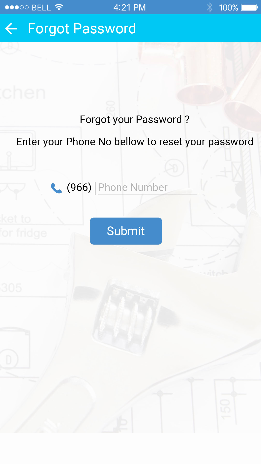 forgot password