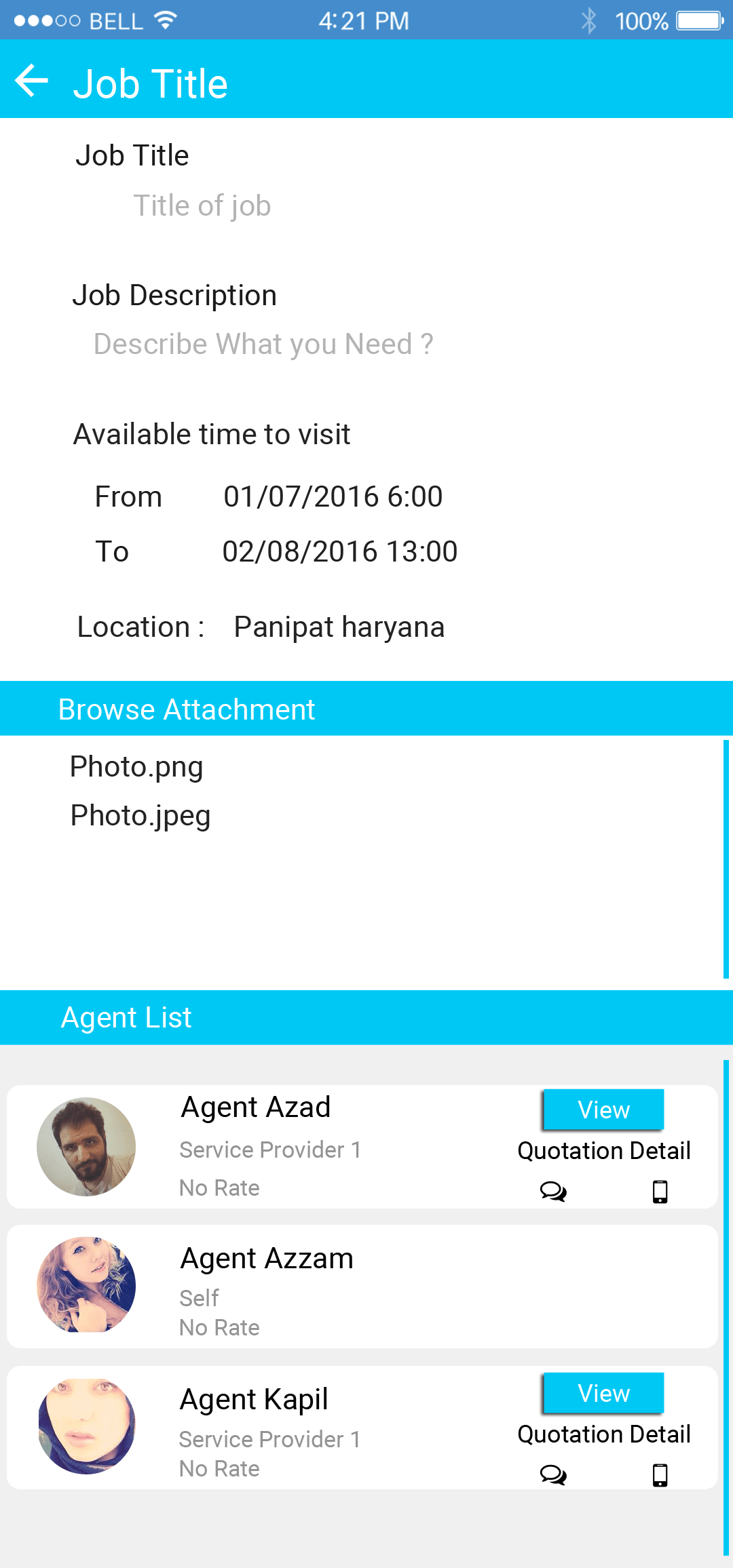 Pending Job Detail