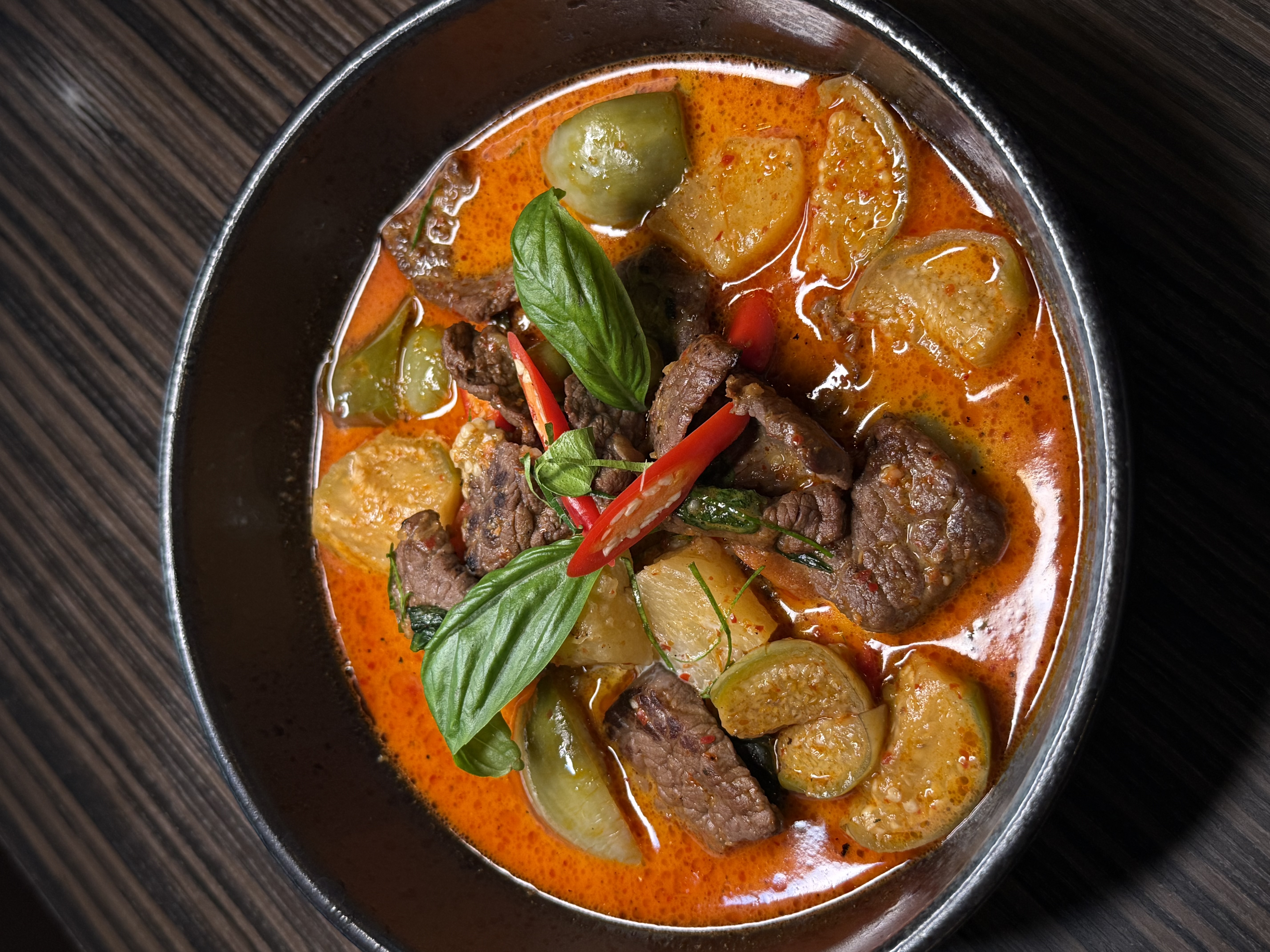 แกงเผ็ดเนื้อย่าง (Australian Grilled Beef Curry)