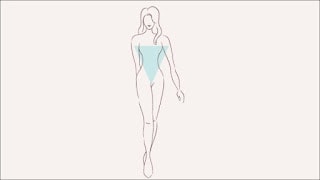Dáng Người Tam Giác Ngược (Vai rộng hơn hông và eo)