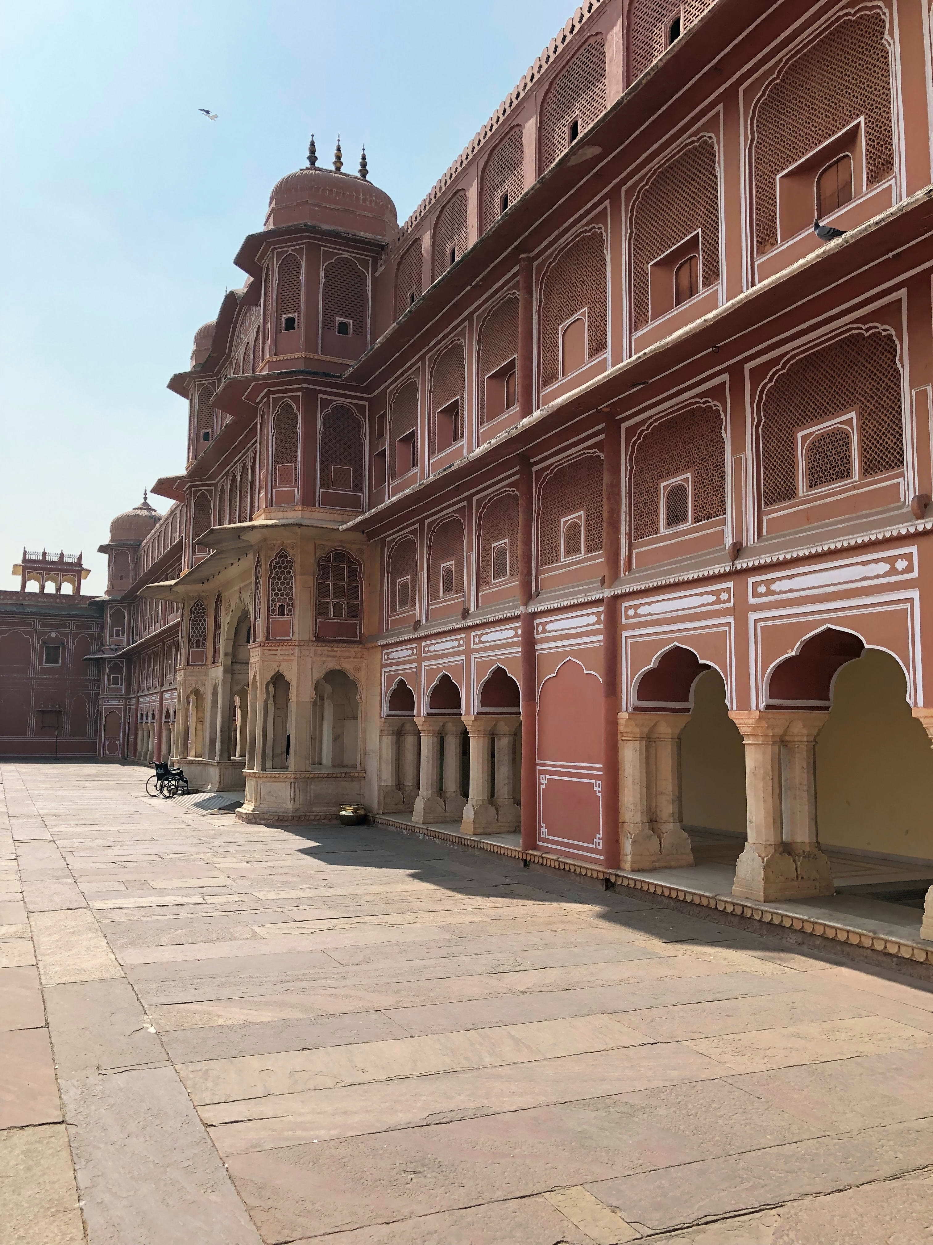Architectural detail in the City Palace complex in Jaipur.