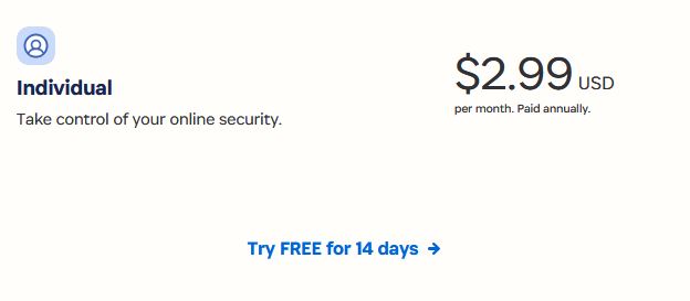 1Password Annually Bill