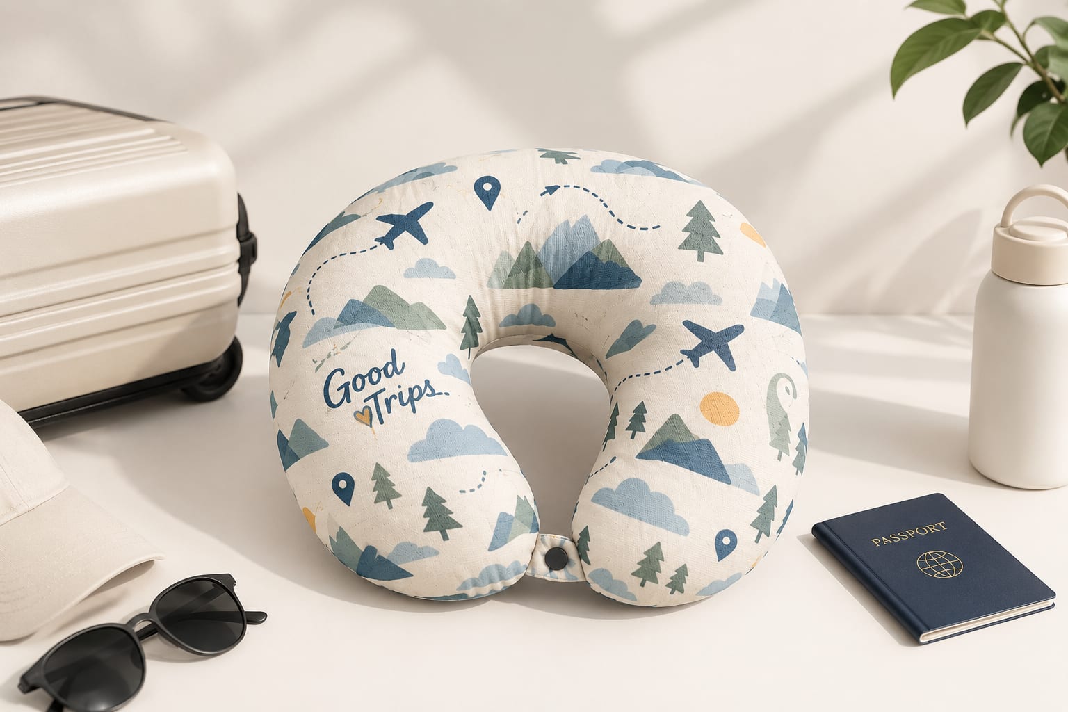 Travel neck pillow