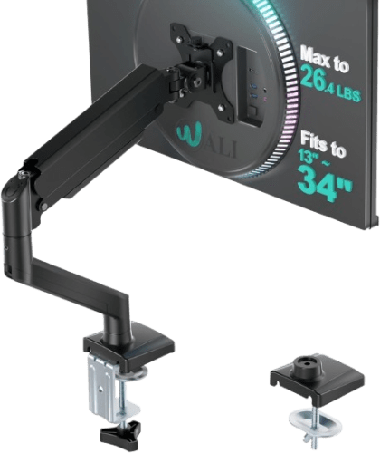 WALI Single Monitor Mount: Ergonomic Desk Space Saver
