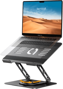 Lamicall Adjustable Laptop Stand - 360° Rotating Ergonomic