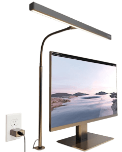 SUPERDANNY LED Desk Lamp: Eye-Caring, Dimmable, Clamp