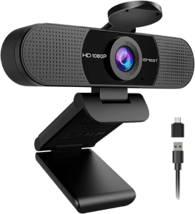 EMEET C960 Webcam: HD Video, Dual Mics, Plug&Play USB