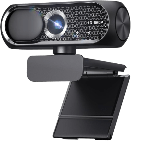 Shcngqio 1080P HD Webcam: Mic, Privacy, Plug & Play USB