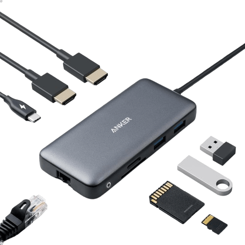 Anker 8-in-1 USB-C Docking Station | Dual 4K HDMI, 85W PD