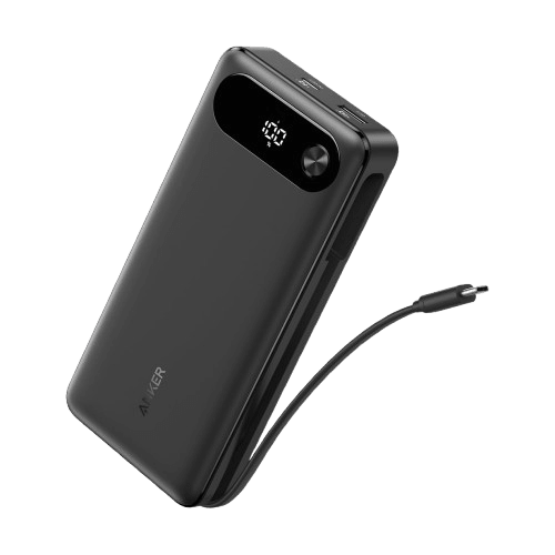 Anker 20,000mAh Power Bank with Built-in USB-C Cable