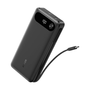 Anker 20,000mAh Power Bank with Built-in USB-C Cable
