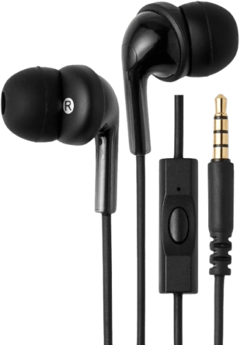 Amazon Basics Wired Earbuds with Mic - 3.5mm Jack