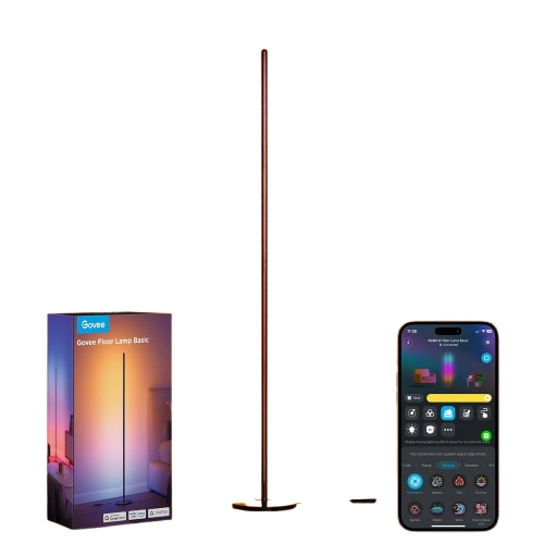 Govee RGBIC Floor Lamp: Smart LED Corner Light with Alexa
