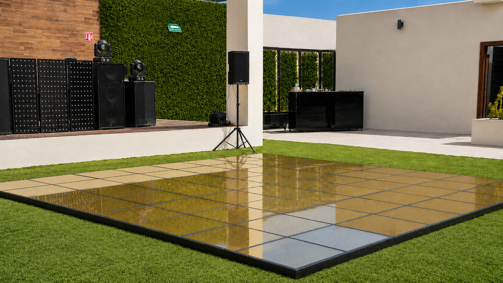 Pista de baile de día en Quinta El Capricho