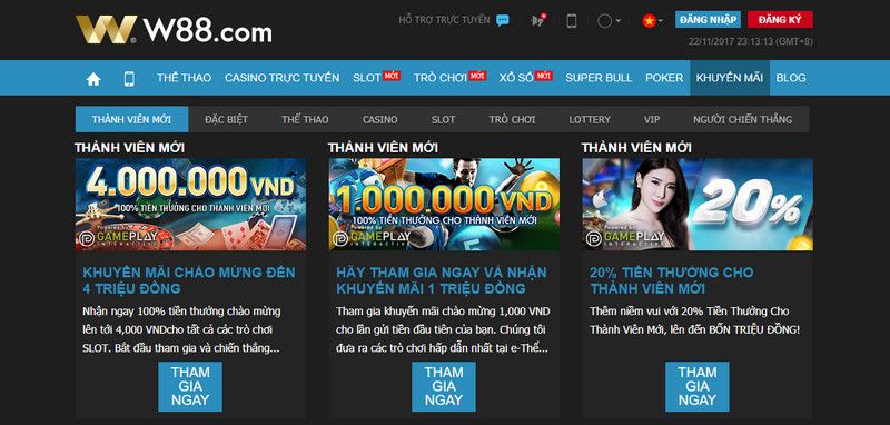 Bắt đầu năm mới với tiền thưởng thể thao tuyệt vời tại W88