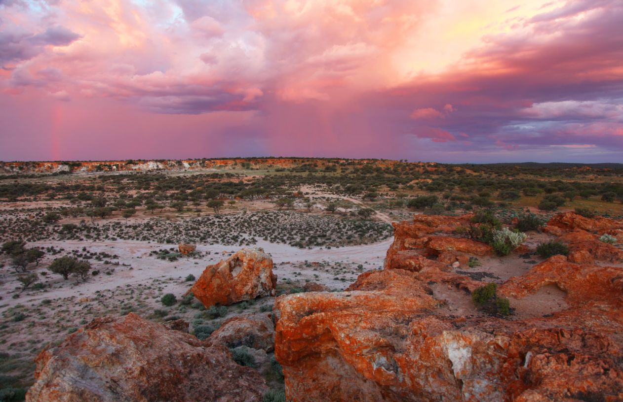 sunset, The Granits, Mount Magnet