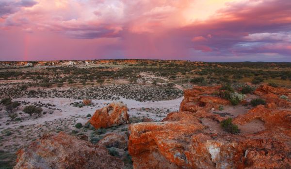 sunset, The Granits, Mount Magnet