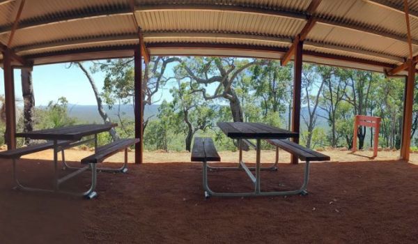 The view looking out from inside Alyi-wa Miya. Photo credit Paul Chauvel, DBCA