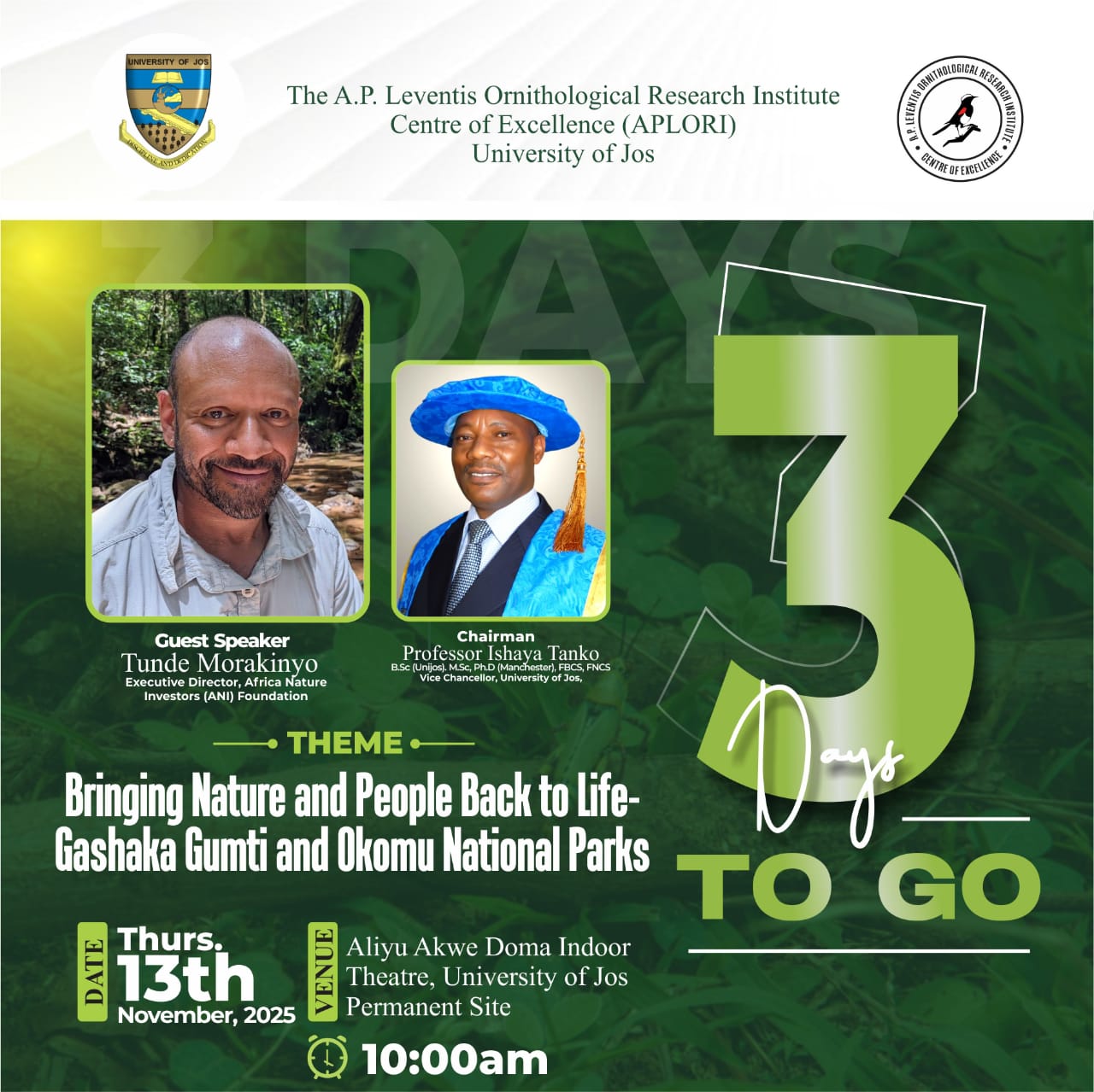 COUNTDOWN TO THE 9TH LEVENTIS' LECTURE