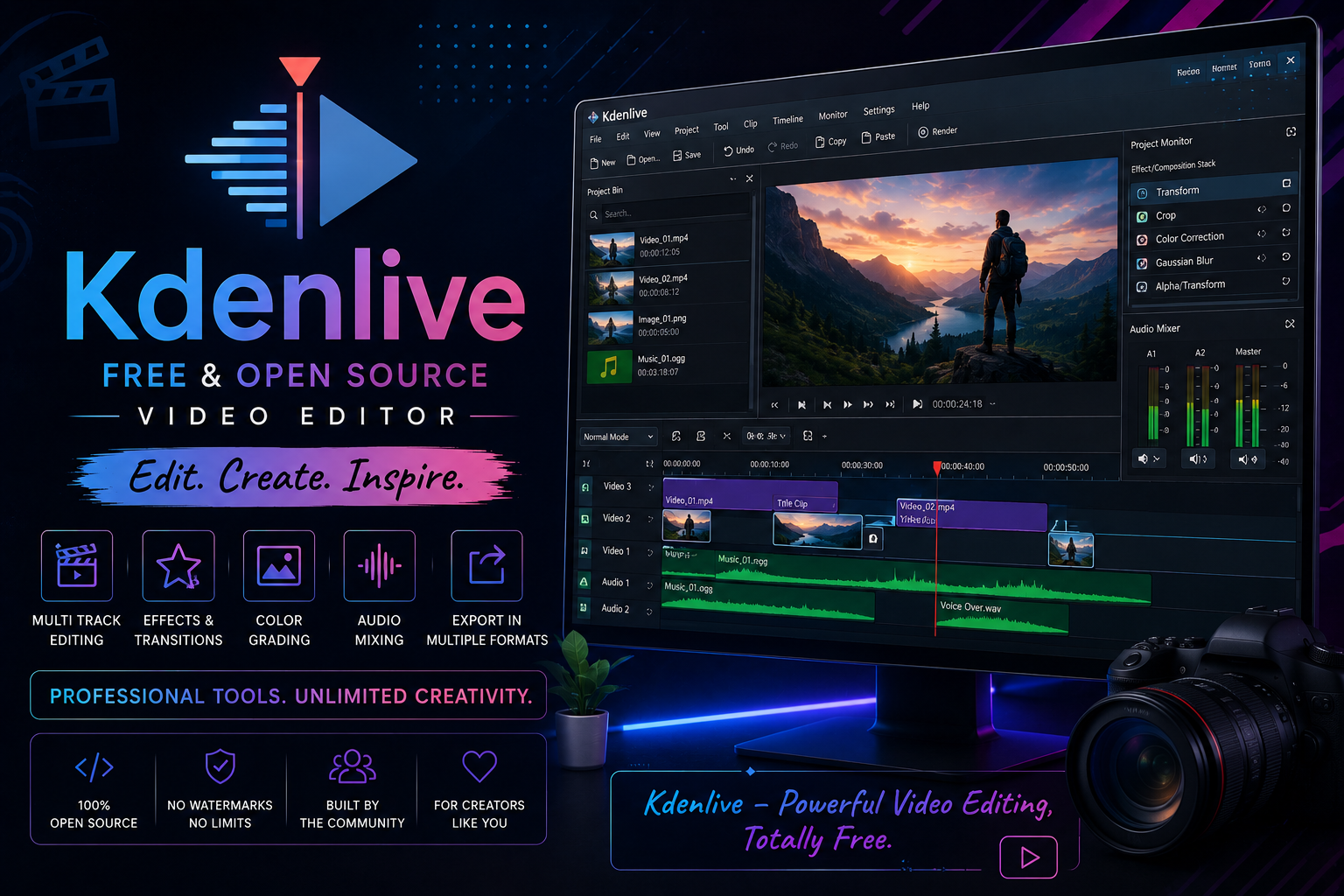 Kdenlive by TheTejBlogs