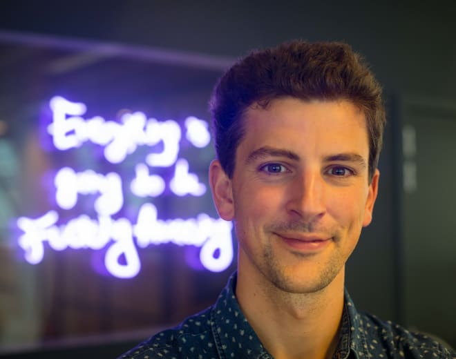 Thomas Vanderstraeten, estudante do Le Wagon Bruxelas
