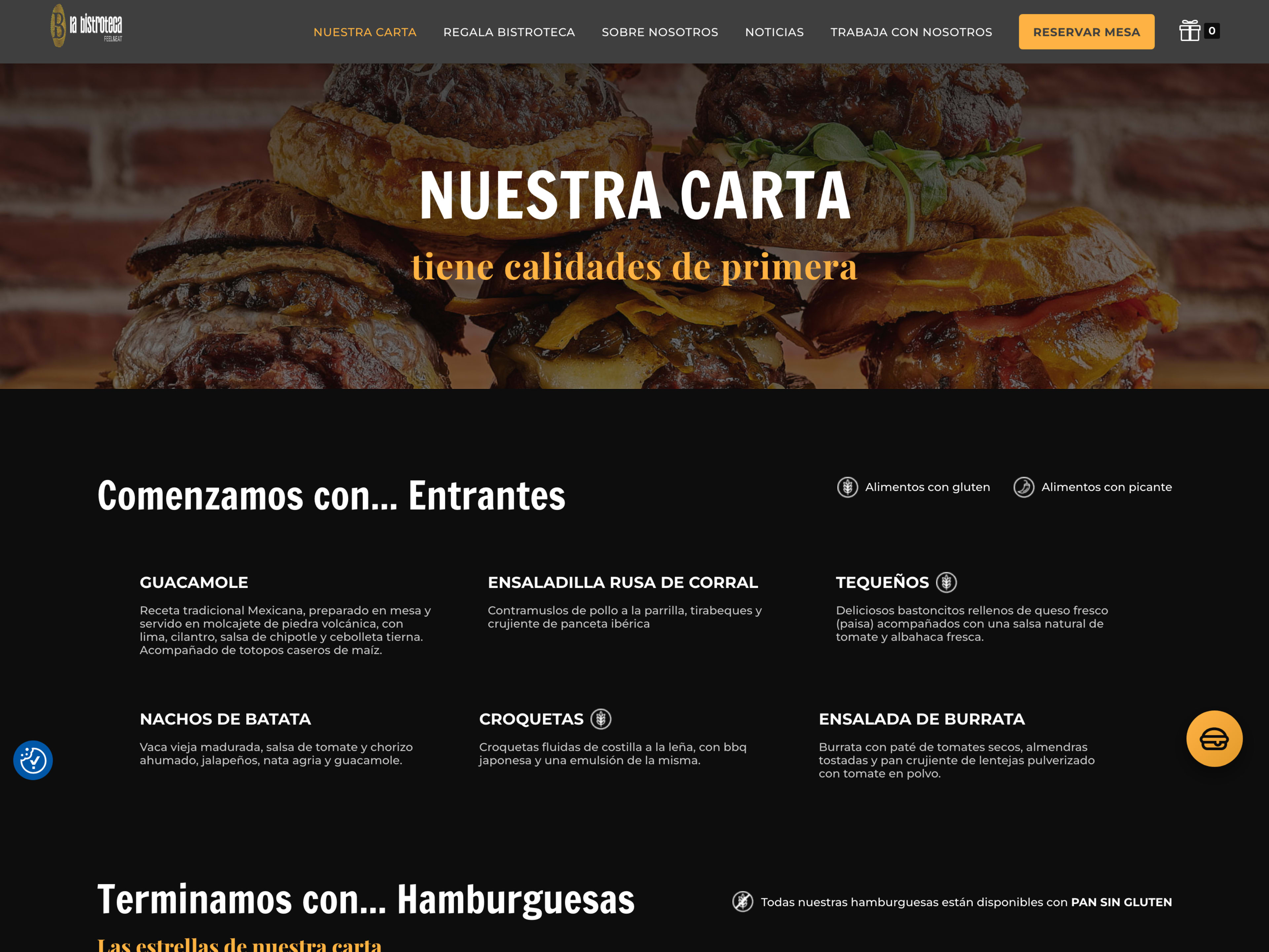Carta HTML estructurada por secciones, indexable por Google y legible en cualquier pantalla