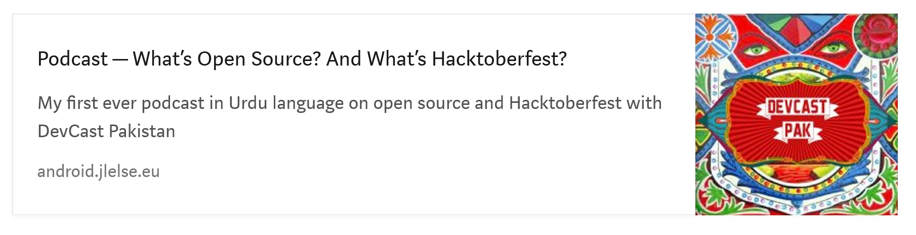 Podcast - What's Open Source and Whats Hacktoberfest?