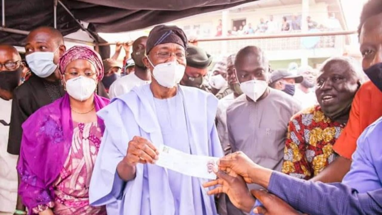 Aregbesola, wife, children revalidate APC membership Aregbesola, wife, children revalidate APC membership