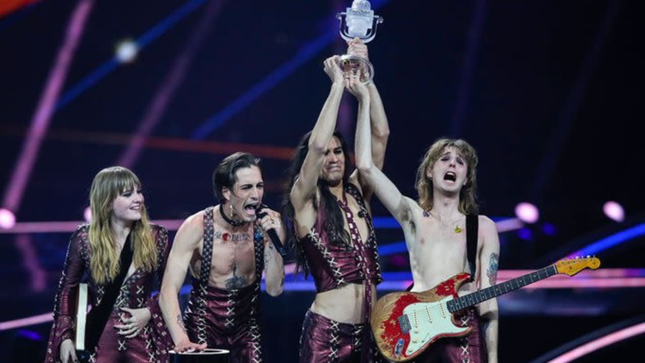 Italy’s glam rock band Maneskin wins Eurovision song contest