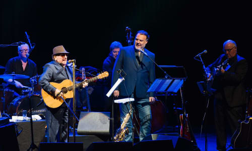 Van Morrison and Bryn Terfel on stage together